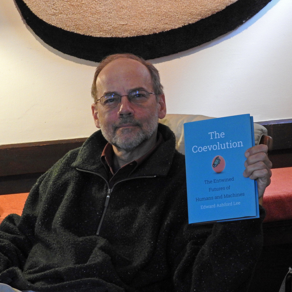 Edward Ashford Lee with his new book: The Coevolution (Photo by E. A. Lee)